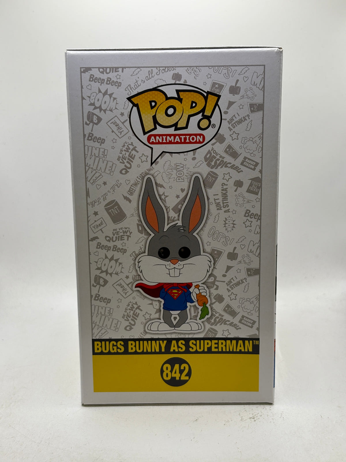 Funko POP! Animation DC Looney Tunes #842 Bugs Bunny as Superman Vinyl Figure image 4