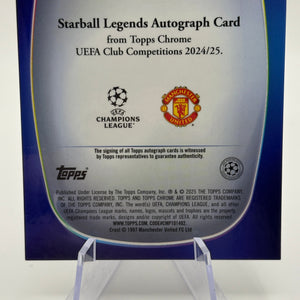 Topps Chrome 2024-25 UEFA Club - Paul Scholes Auto SLA-PS /10 Purple FRENLY BRICKS - Open 7 Days