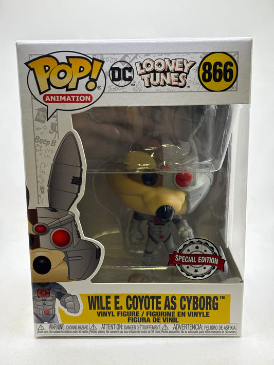 Funko POP! Animation DC Looney Tunes #866 Wile E. Coyote as Cyborg Vinyl Figure
