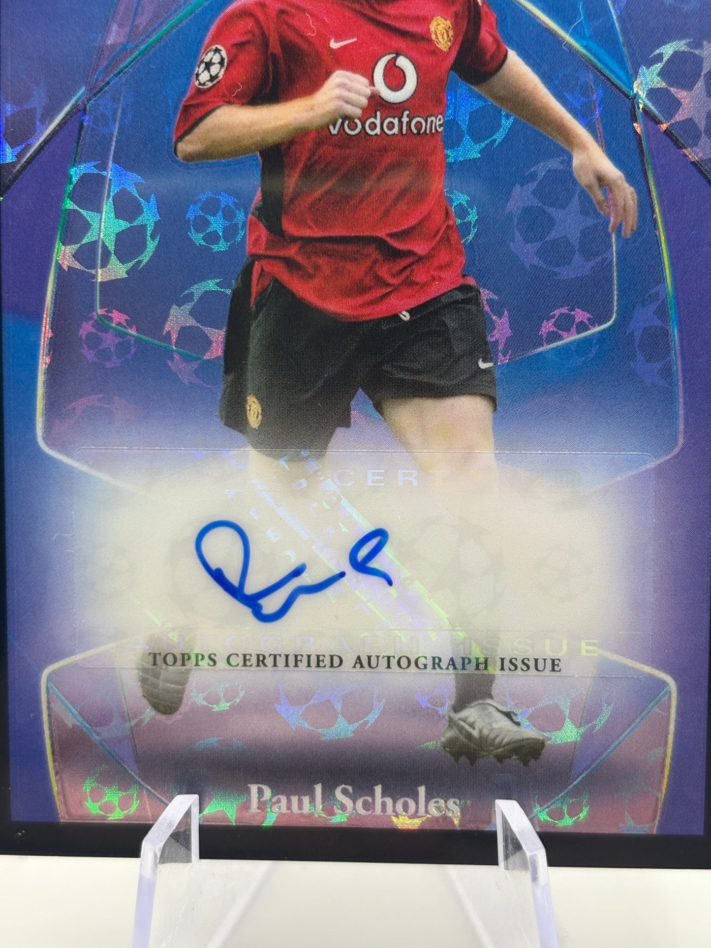 Topps Chrome 2024-25 UEFA Club - Paul Scholes Auto SLA-PS /10 Purple FRENLY BRICKS - Open 7 Days