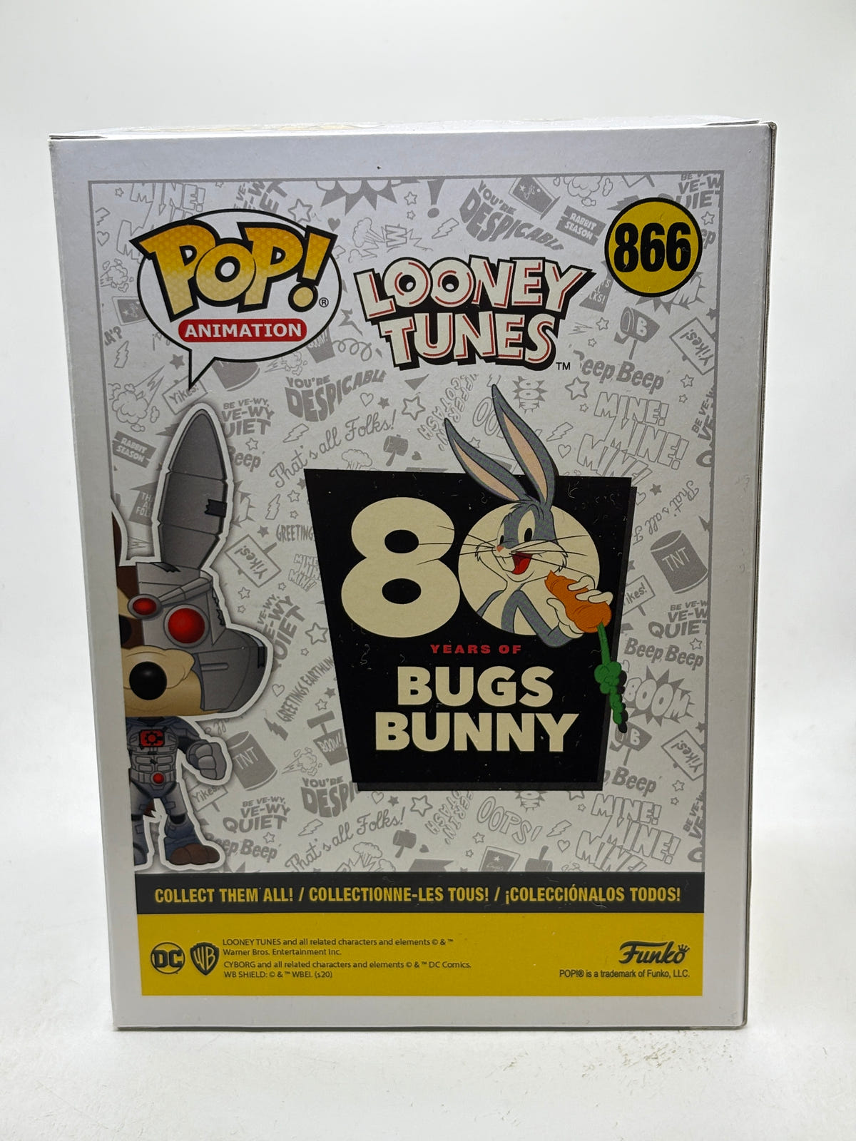 Funko POP! Animation DC Looney Tunes #866 Wile E. Coyote as Cyborg Vinyl Figure image 3