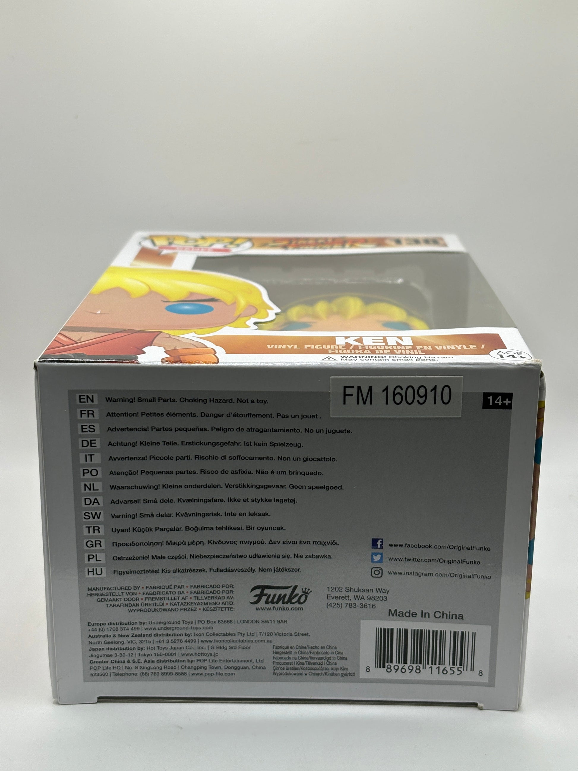 Funko POP! Games Street Fighter #138 Ken Vinyl Figure FRENLY BRICKS - Open 7 Days