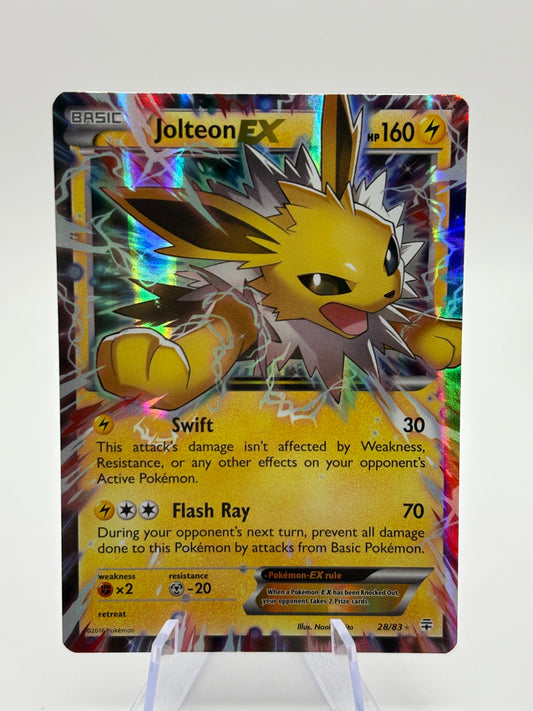 Pokemon TCG Generations - Jolteon EX 28/83 Rare Holo LP FRENLY BRICKS - Open 7 Days