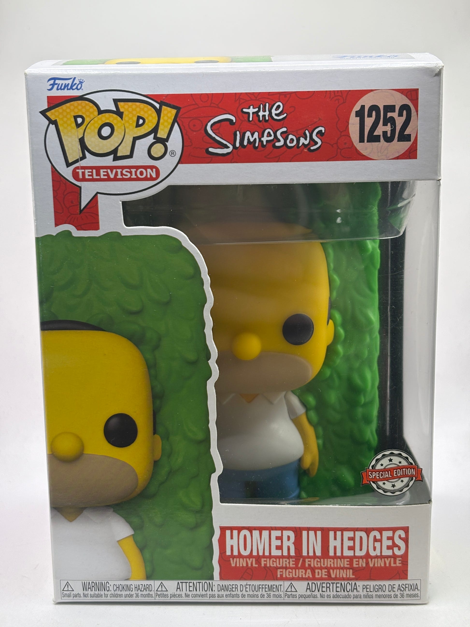 Funko POP! Television The Simpsons #1252 Homer in Hedges SE image 1