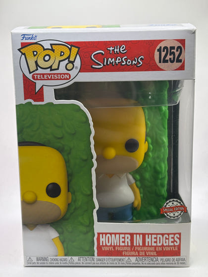 Funko POP! Television The Simpsons #1252 Homer in Hedges SE
