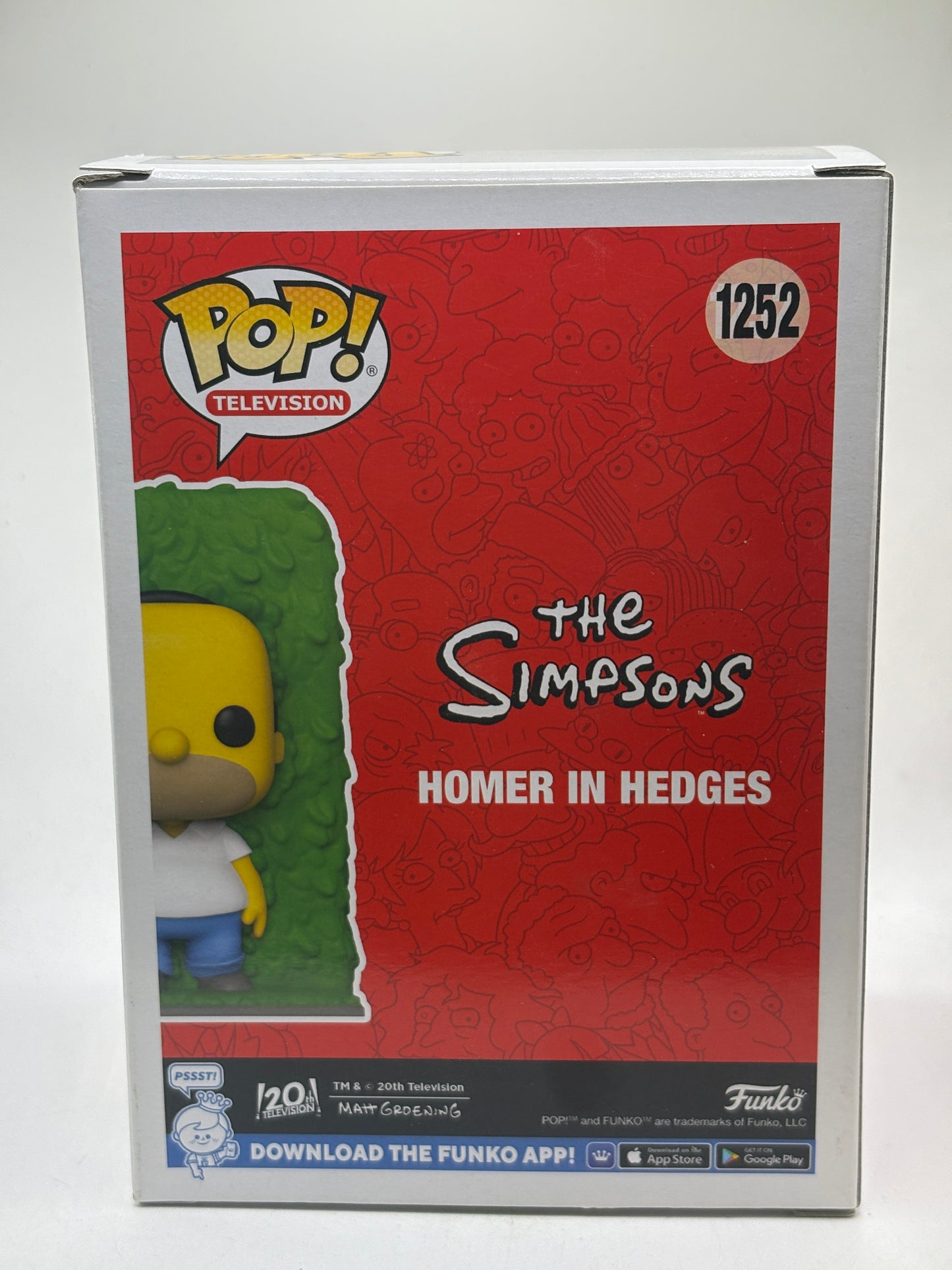 Funko POP! Television The Simpsons #1252 Homer in Hedges SE