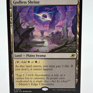Magic The Gathering - Godless Shrine R #0254 EOE Edge of Eternities NM FRENLY BRICKS - Open 7 Days