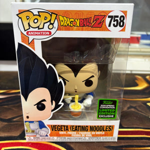 Funko Pop! Dragon Ball Z: Vegeta Eating Noodles #758 2020 Spring Convention FRENLY BRICKS - Open 7 Days