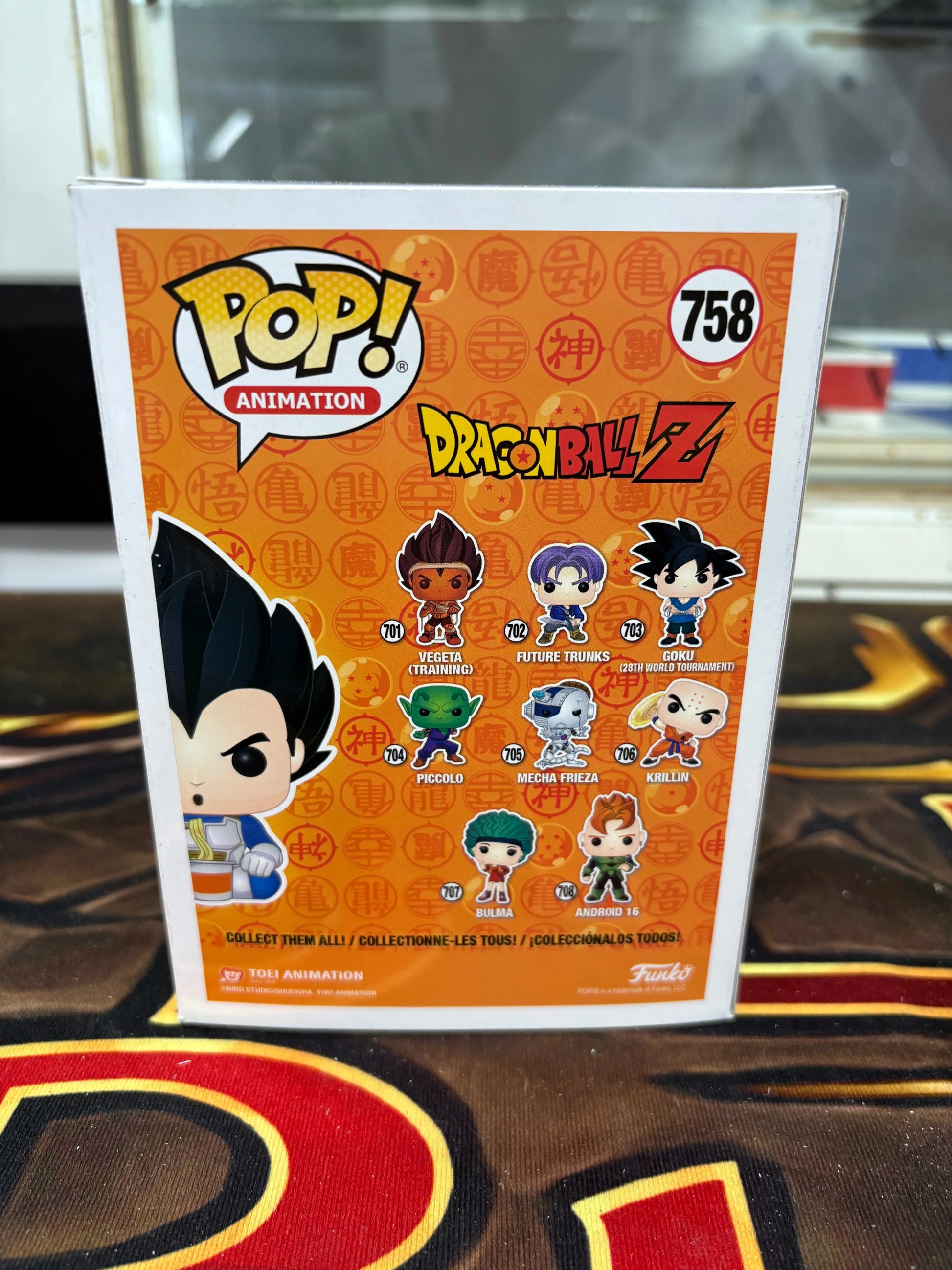 Funko Pop! Dragon Ball Z: Vegeta Eating Noodles #758 2020 Spring Convention FRENLY BRICKS - Open 7 Days