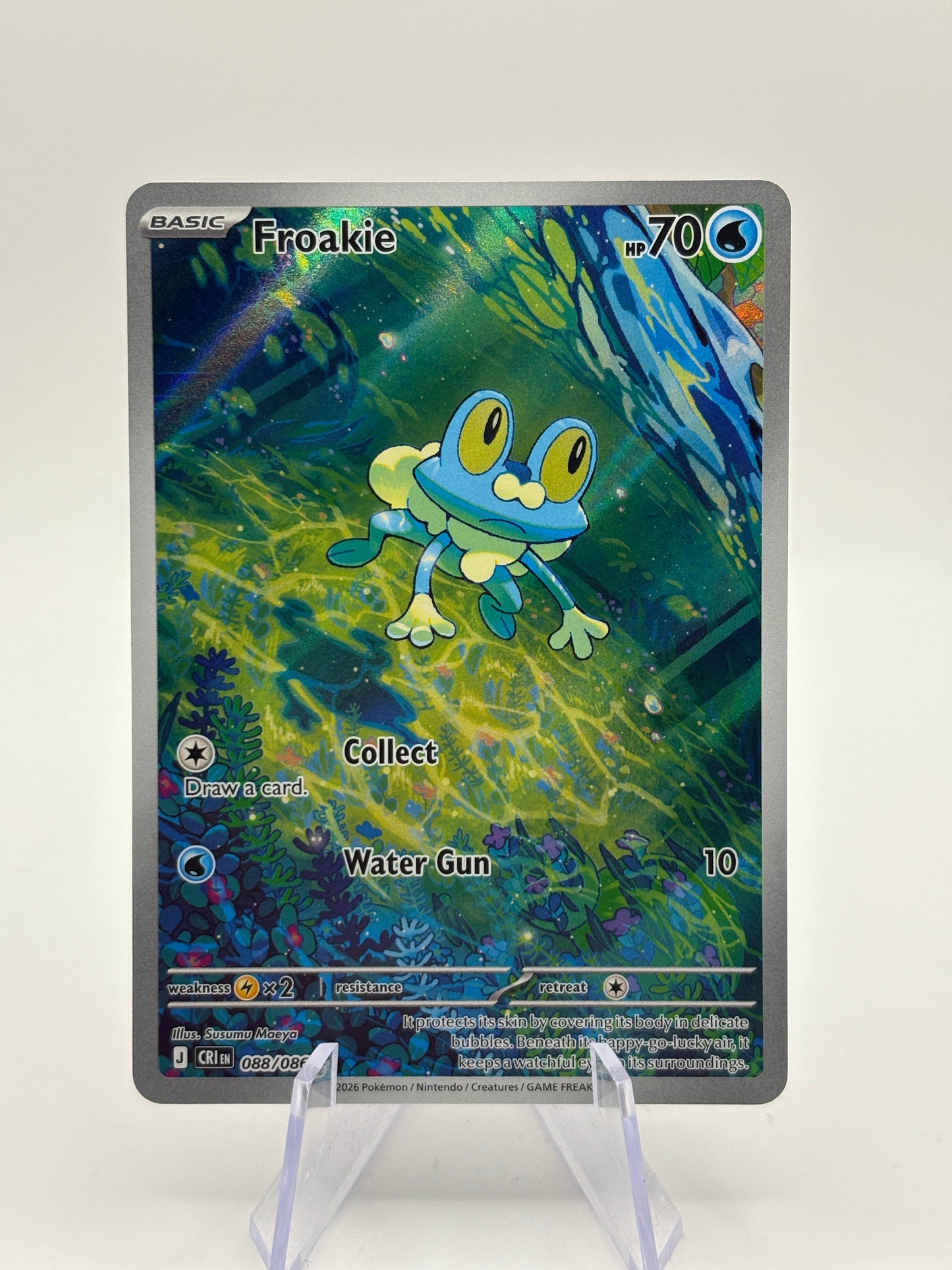 Frogadier And Froakie 89/86 88/86 IR Pokémon TCG Chaos Rising  Illustration Rare FRENLY BRICKS - Open 7 Days
