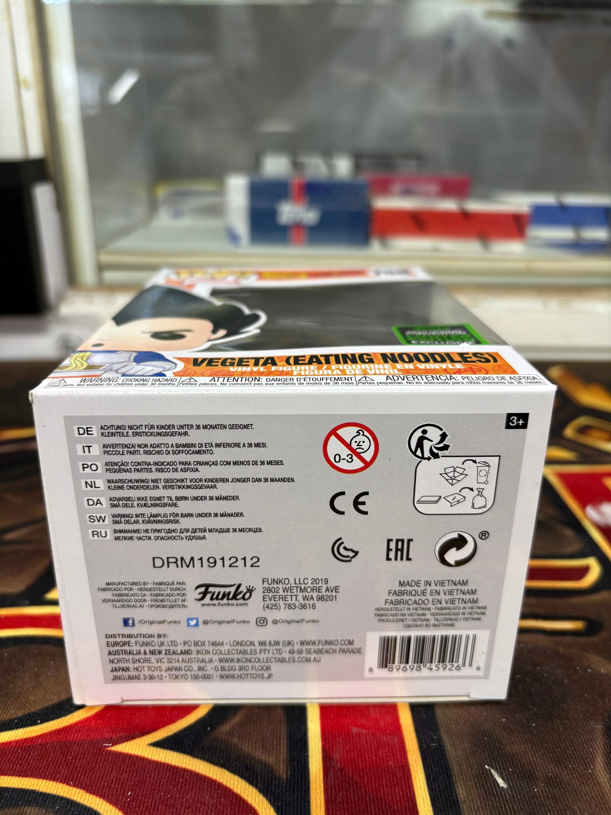 Funko Pop! Dragon Ball Z: Vegeta Eating Noodles #758 2020 Spring Convention FRENLY BRICKS - Open 7 Days