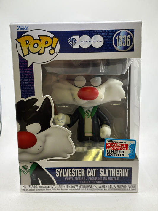 Funko POP! WB 100 #1336 Sylvester Cat Slytherin 2023 Fall Vinyl Figure