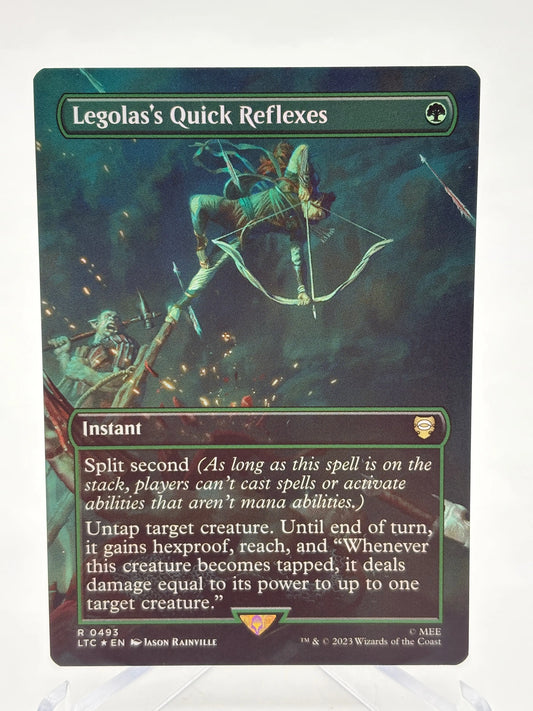 Magic The Gathering - Legolas’s Quick Reflexes R #0493 LTC Lord of The Rings NM FRENLY BRICKS - Open 7 Days