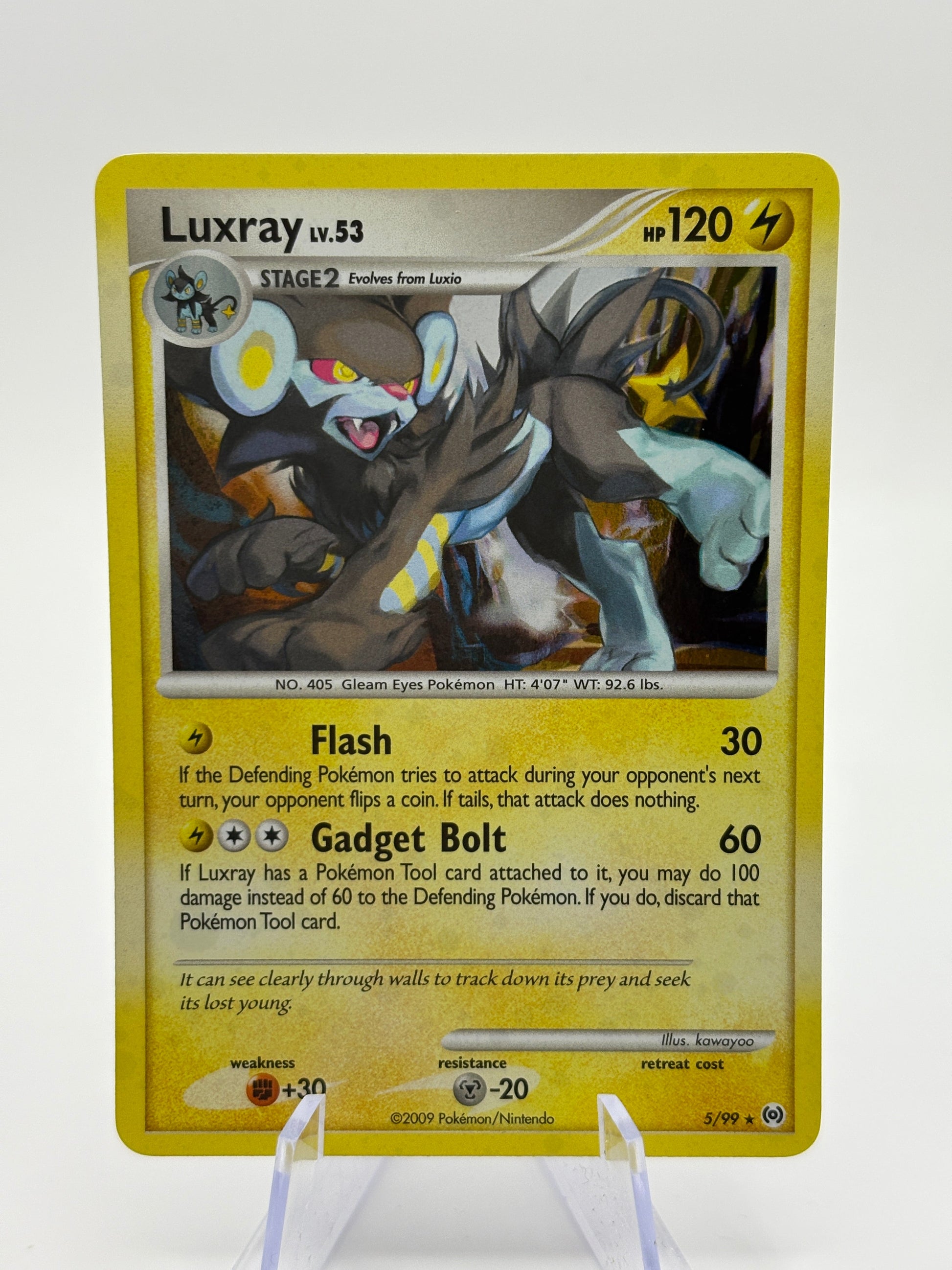 Pokemon TCG Platinum Arceus - Luxray 5/99 Holo Rare LP FRENLY BRICKS - Open 7 Days