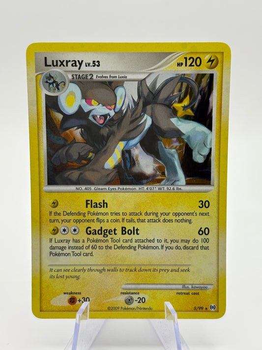Pokemon TCG Platinum Arceus - Luxray 5/99 Holo Rare LP FRENLY BRICKS - Open 7 Days