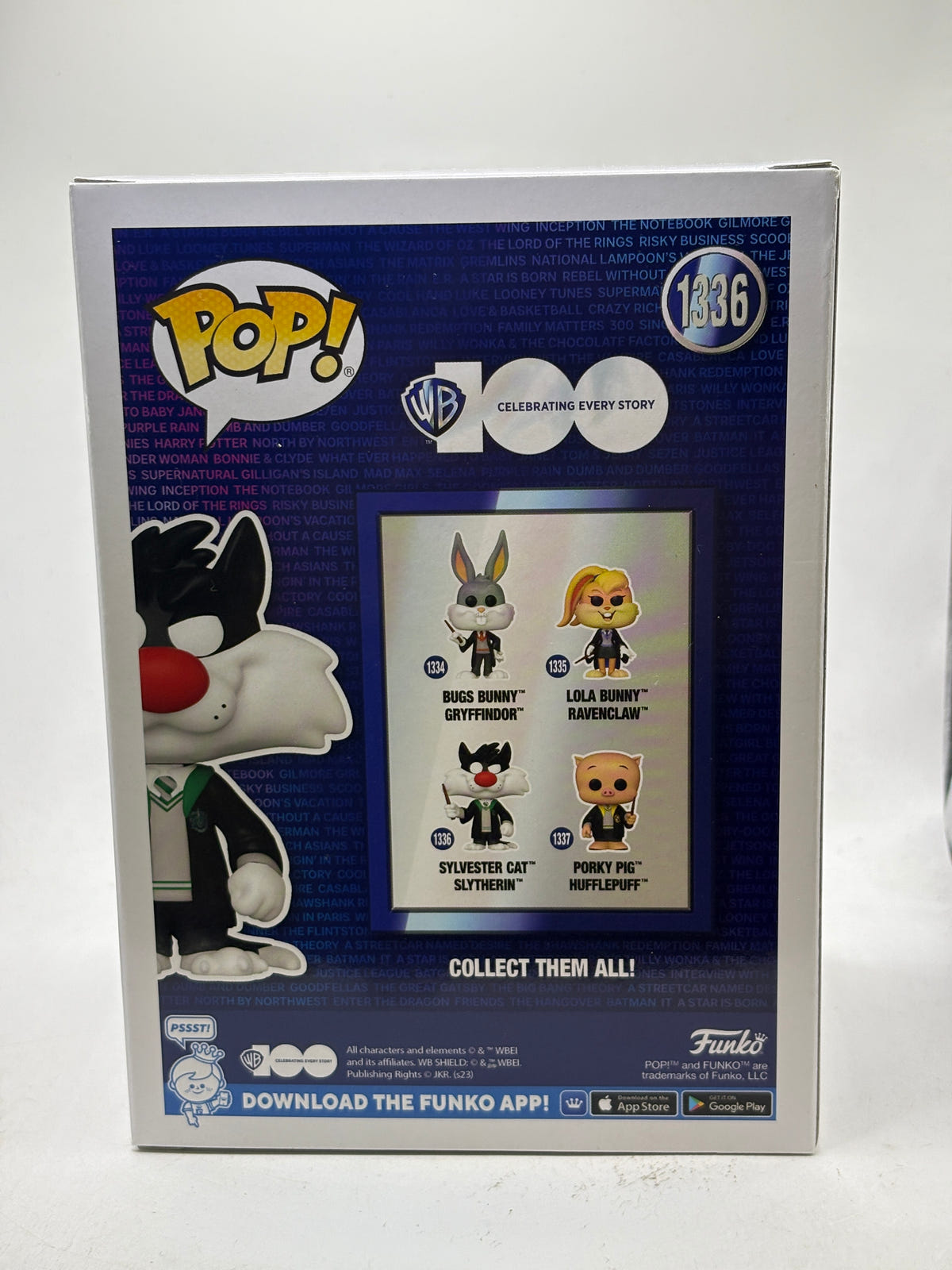 Funko POP! WB 100 #1336 Sylvester Cat Slytherin 2023 Fall Vinyl Figure image 3