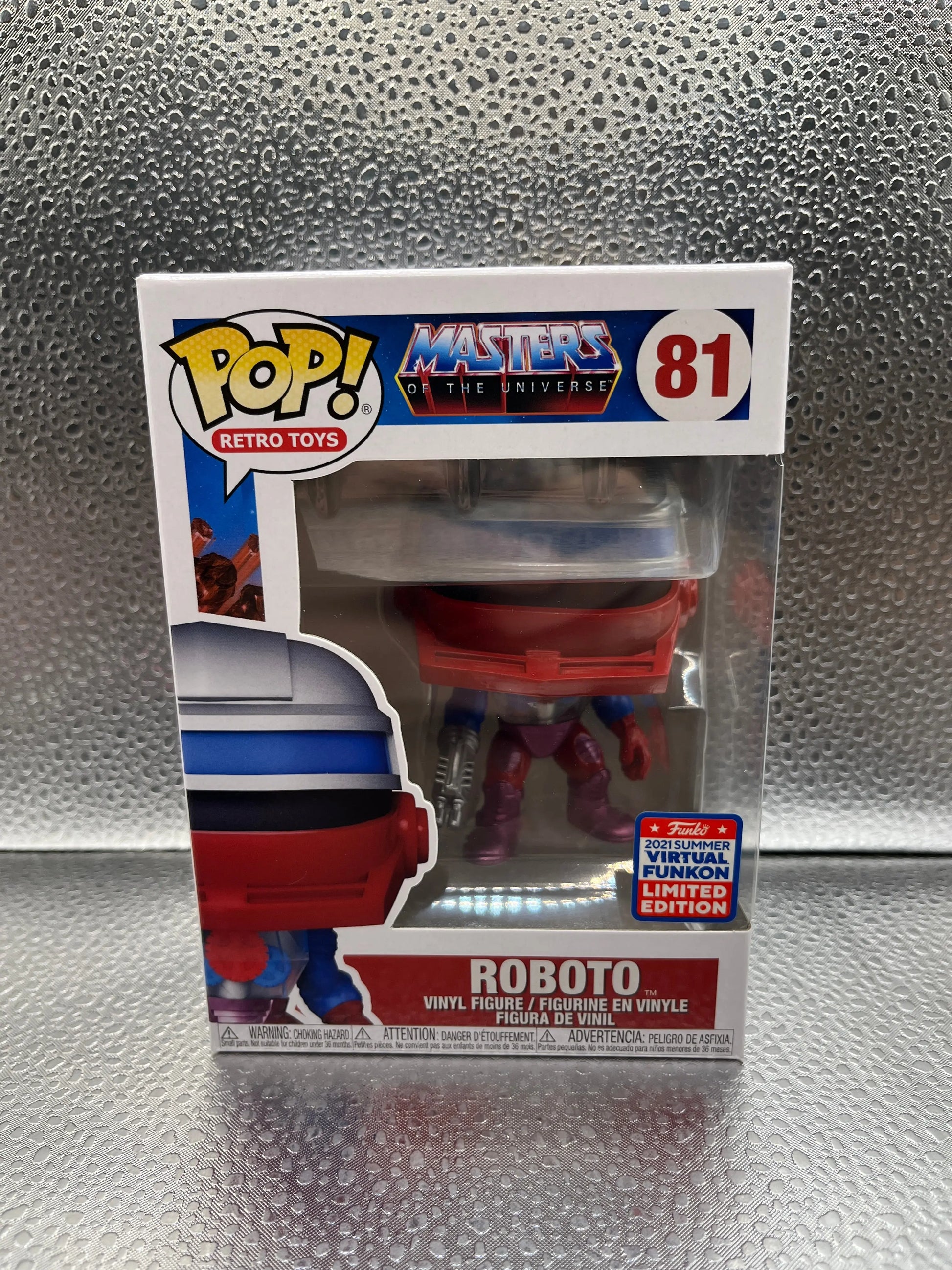 Funko POP Retro Toys - MOTU Roboto #81 (2021 Funkon Summer Exclusive) FRENLY BRICKS - Open 7 Days