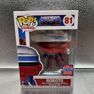 Funko POP Retro Toys - MOTU Roboto #81 (2021 Funkon Summer Exclusive) FRENLY BRICKS - Open 7 Days
