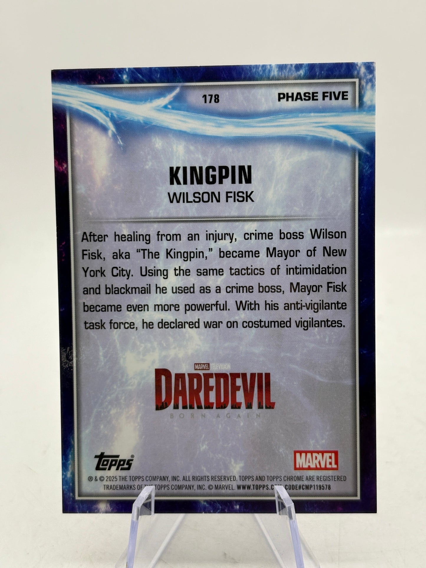 2025 TOPPS CHROME MARVEL STUDIOS KINGPIN WILSON FISK /25 ORANGE WAVE FRENLY BRICKS - Open 7 Days