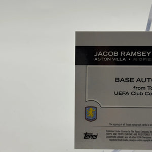 2024-25 Topps Chrome UEFA Club JACOB RAMSEY Chrome Auto Base FRENLY BRICKS - Open 7 Days