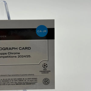 2024-25 Topps Chrome UEFA Club JACOB RAMSEY Chrome Auto Base FRENLY BRICKS - Open 7 Days