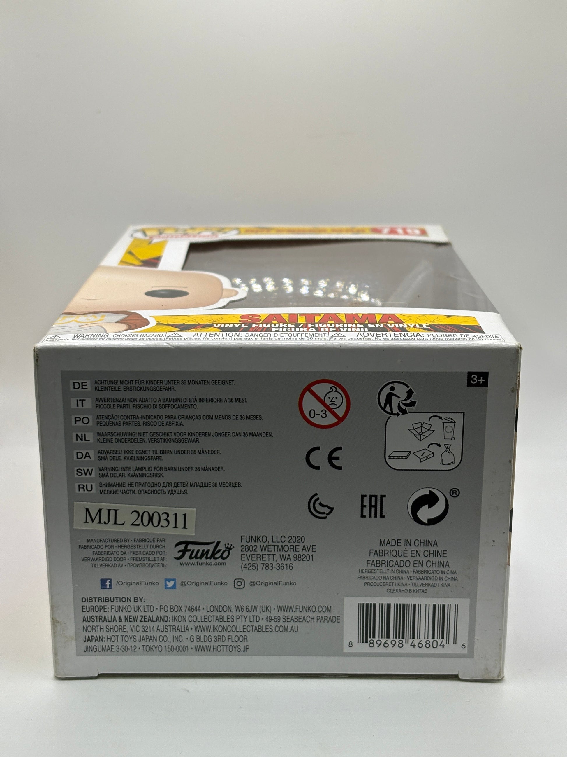 Funko POP! Animation One Punch Man #719 Saitama Vinyl Figure FRENLY BRICKS - Open 7 Days