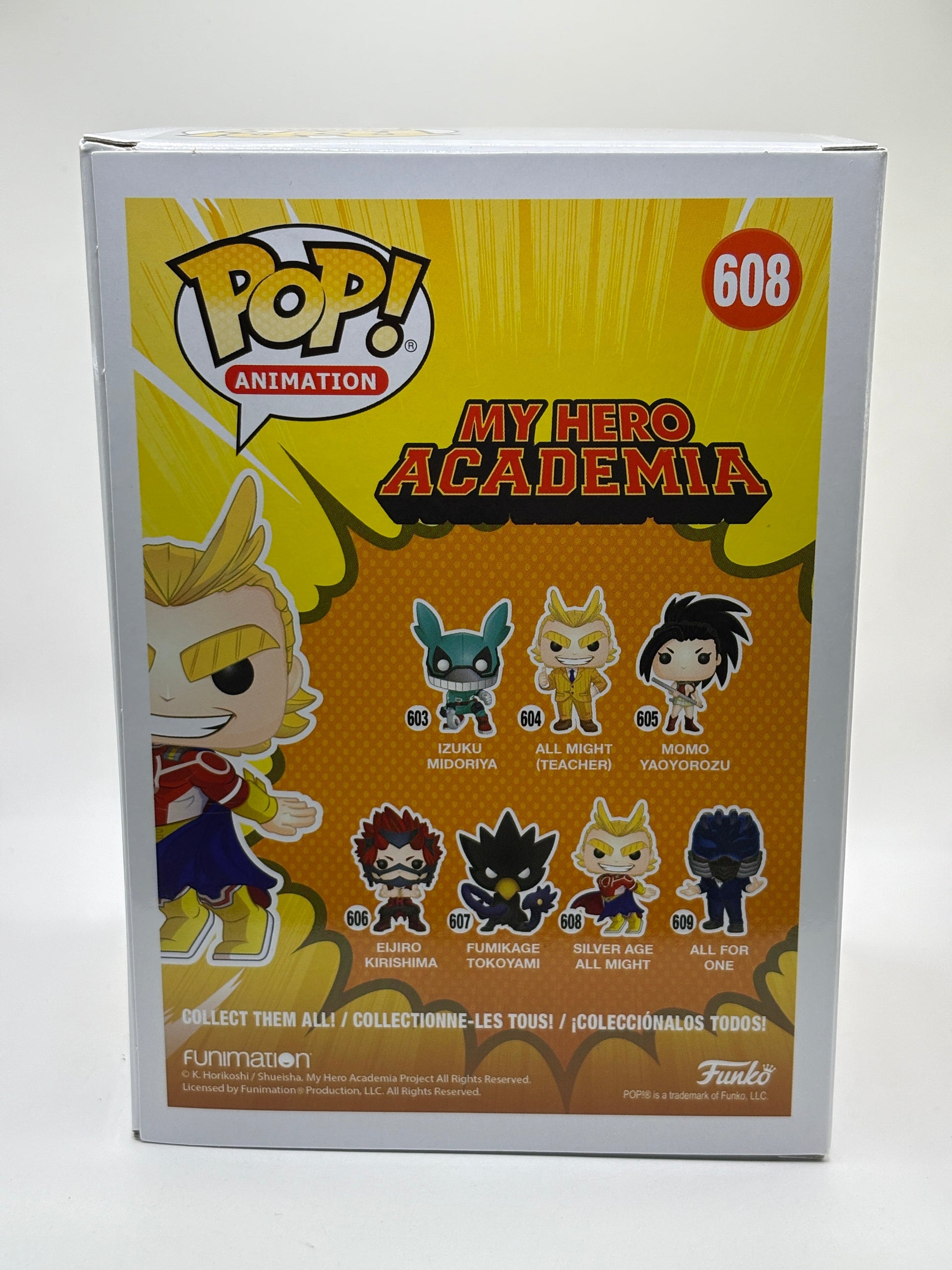Funko POP! Animation My Hero Academia #608 Silver Age All Might Glow Hot Topic FRENLY BRICKS - Open 7 Days