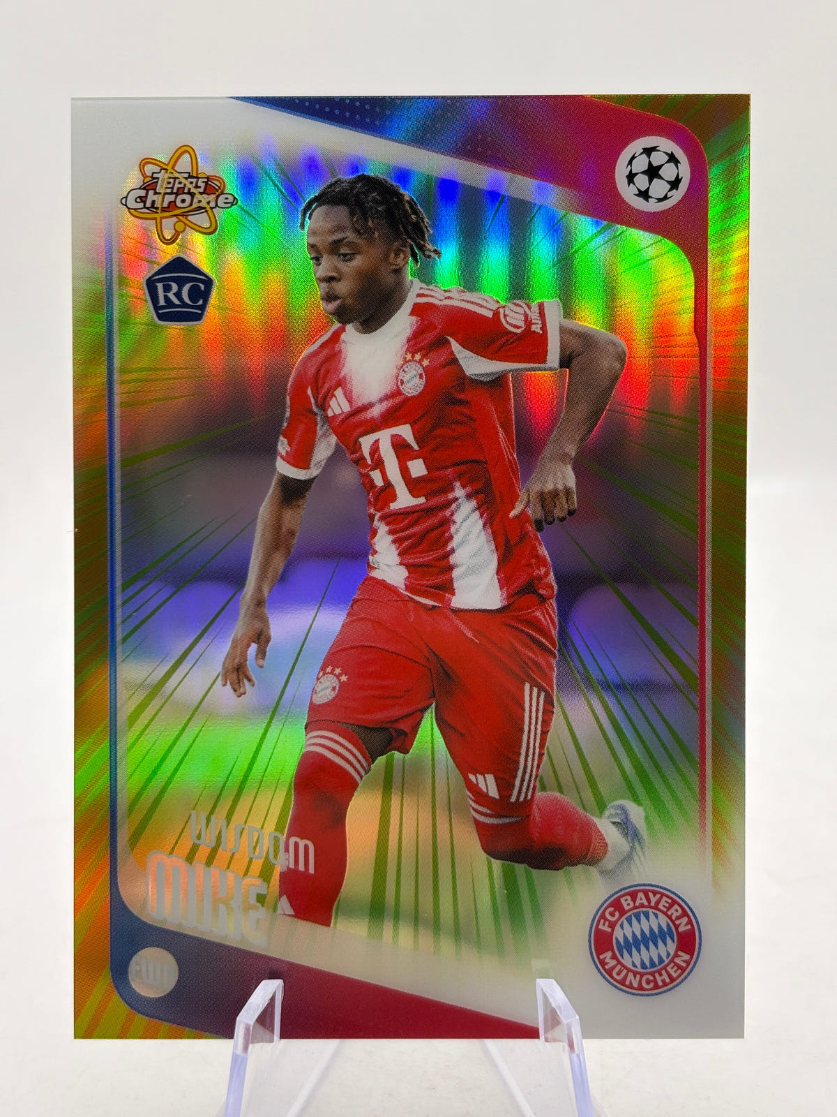 2025-26 Topps Chrome UEFA Wisdom Mike Radiating Rookies SSP Rookie RC SSP #88 FRENLY BRICKS - Open 7 Days image 1