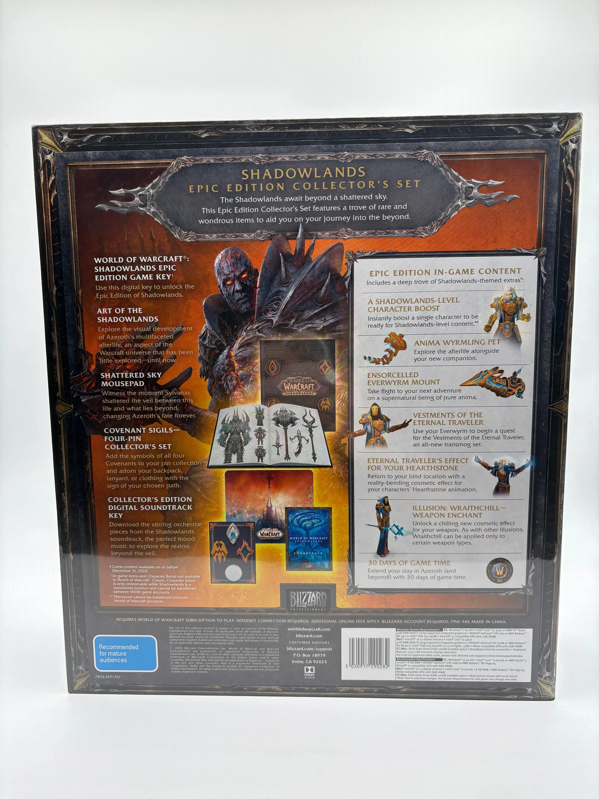 World Of Warcraft Shadowlands - Collectors Edition PC - Factory Sealed FRENLY BRICKS - Open 7 Days
