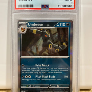 2025 Pokemon Prismatic Evolutions Umbreon 059/131 Holo PSA 9 (3) FRENLY BRICKS - Open 7 Days