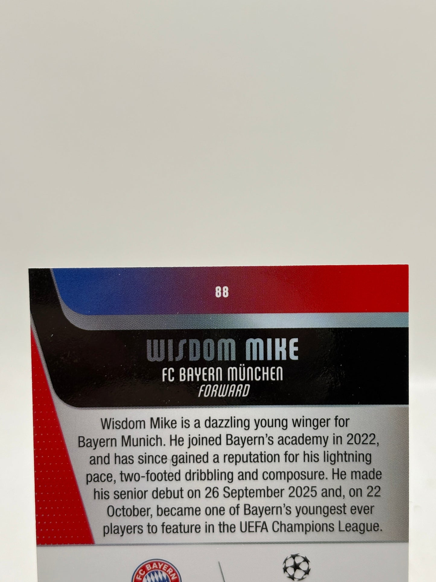 2025-26 Topps Chrome UEFA Wisdom Mike Radiating Rookies SSP Rookie RC SSP #88 FRENLY BRICKS - Open 7 Days