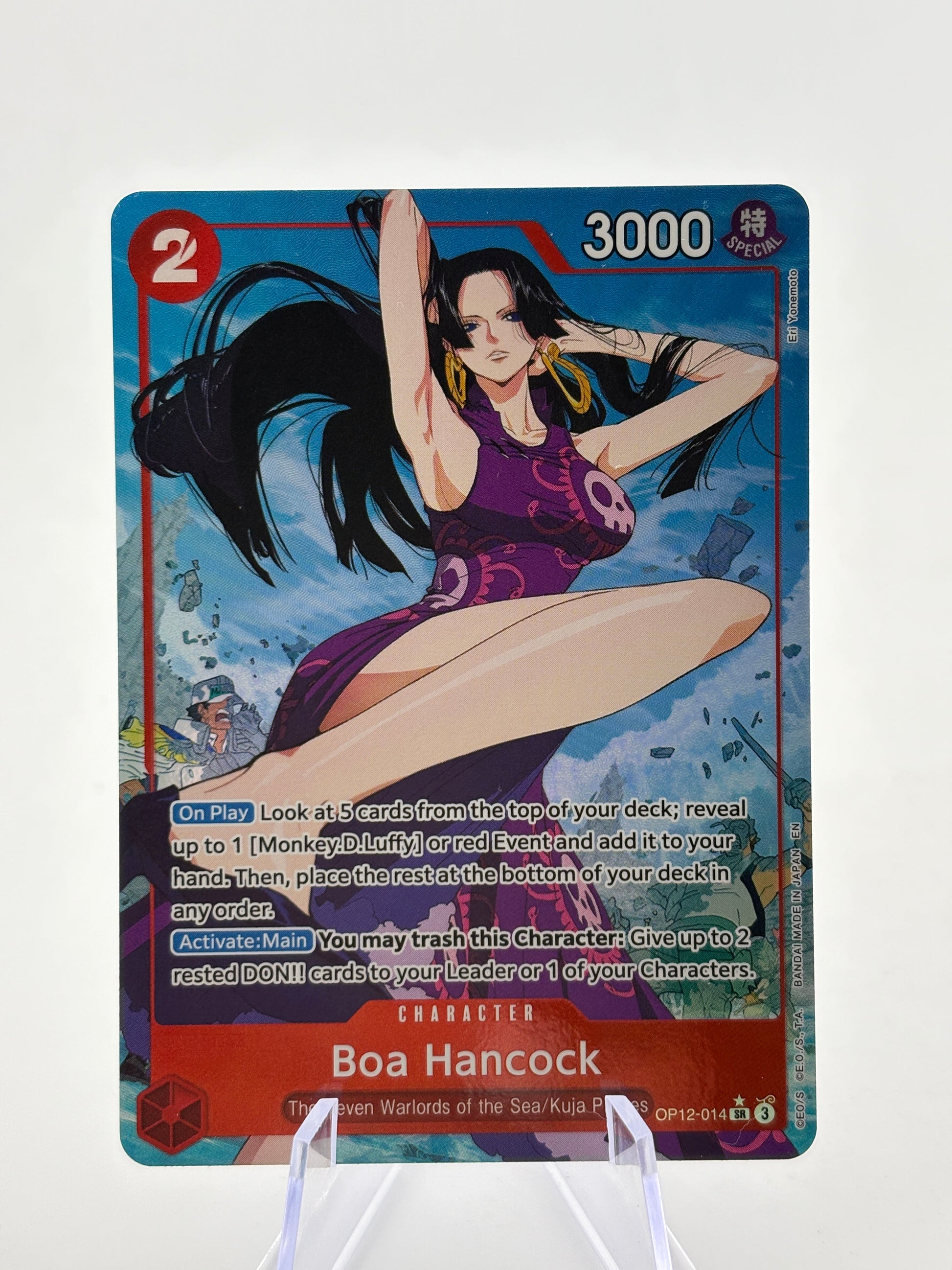 One Piece TCG OP12 - Boa Hancock OP12-014 SR Alternate Art LP FRENLY BRICKS - Open 7 Days