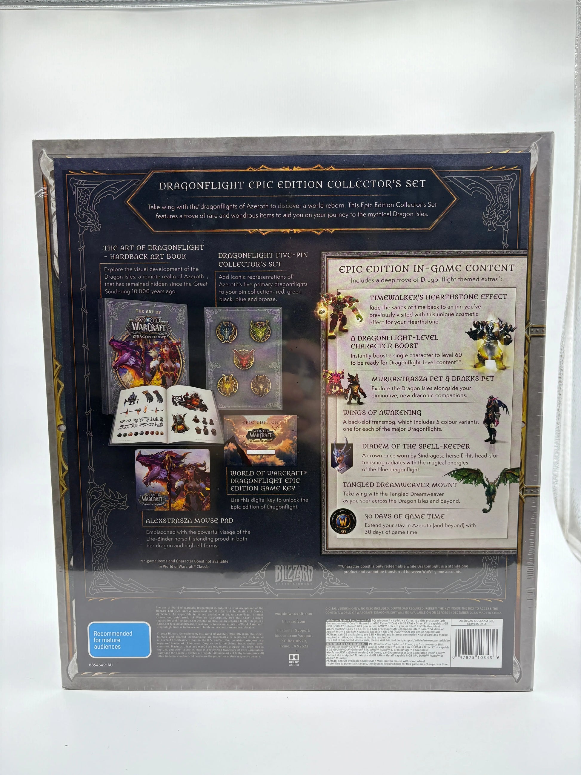 World Of Warcraft Dragonflight Epic Collector’s Edition Factory Sealed FRENLY BRICKS - Open 7 Days