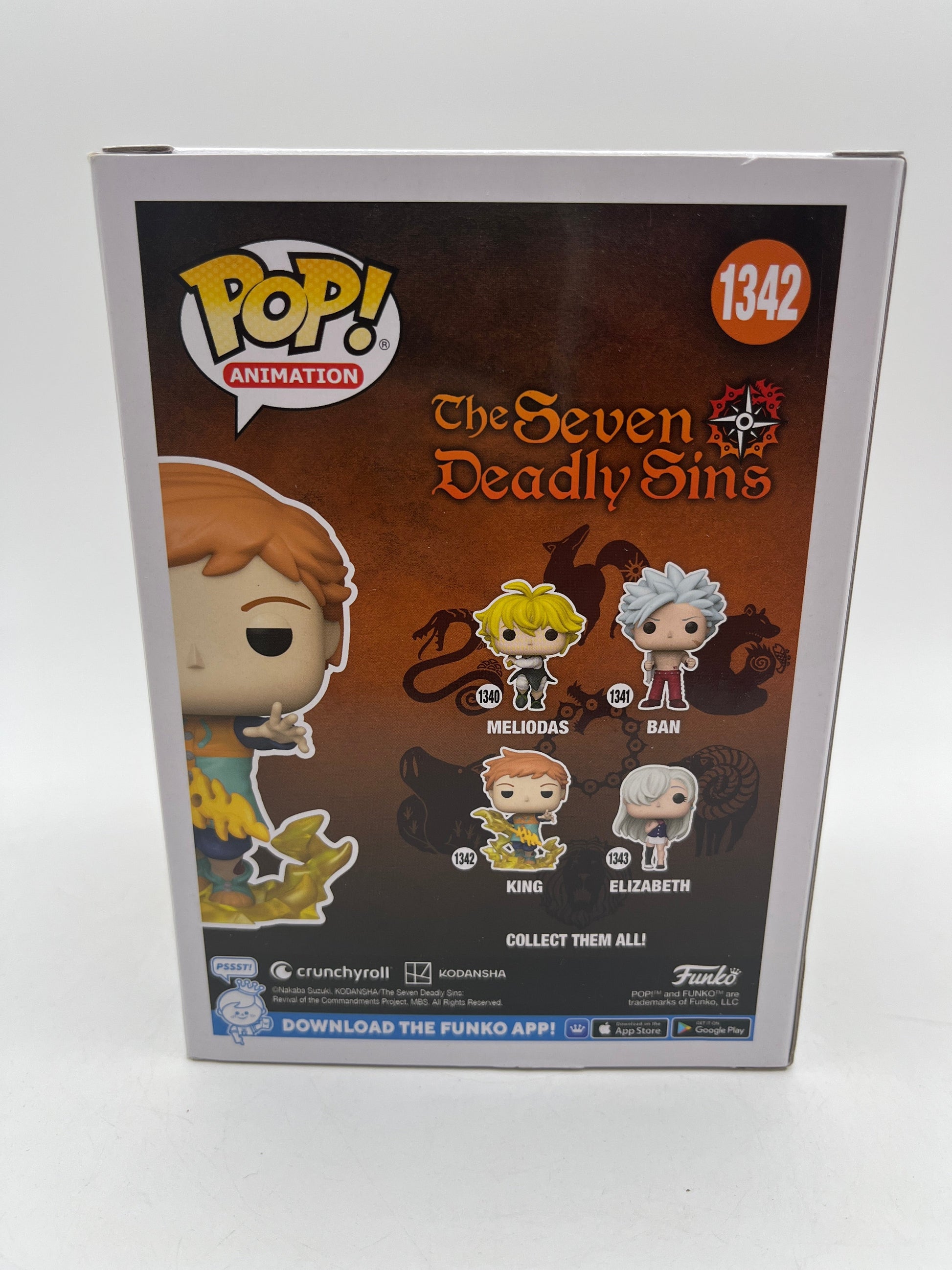 Funko POP! Animation The Seven Deadly Sins "King" #1342 BNIB +combinedshipping FRENLY BRICKS - Open 7 Days