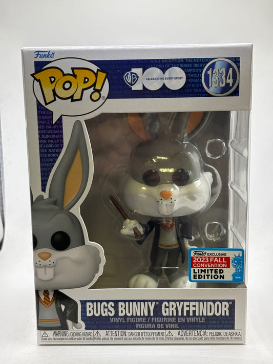 Funko POP! WB 100 #1334 Bugs Bunny Gryffindor 2023 Fall Vinyl Figure