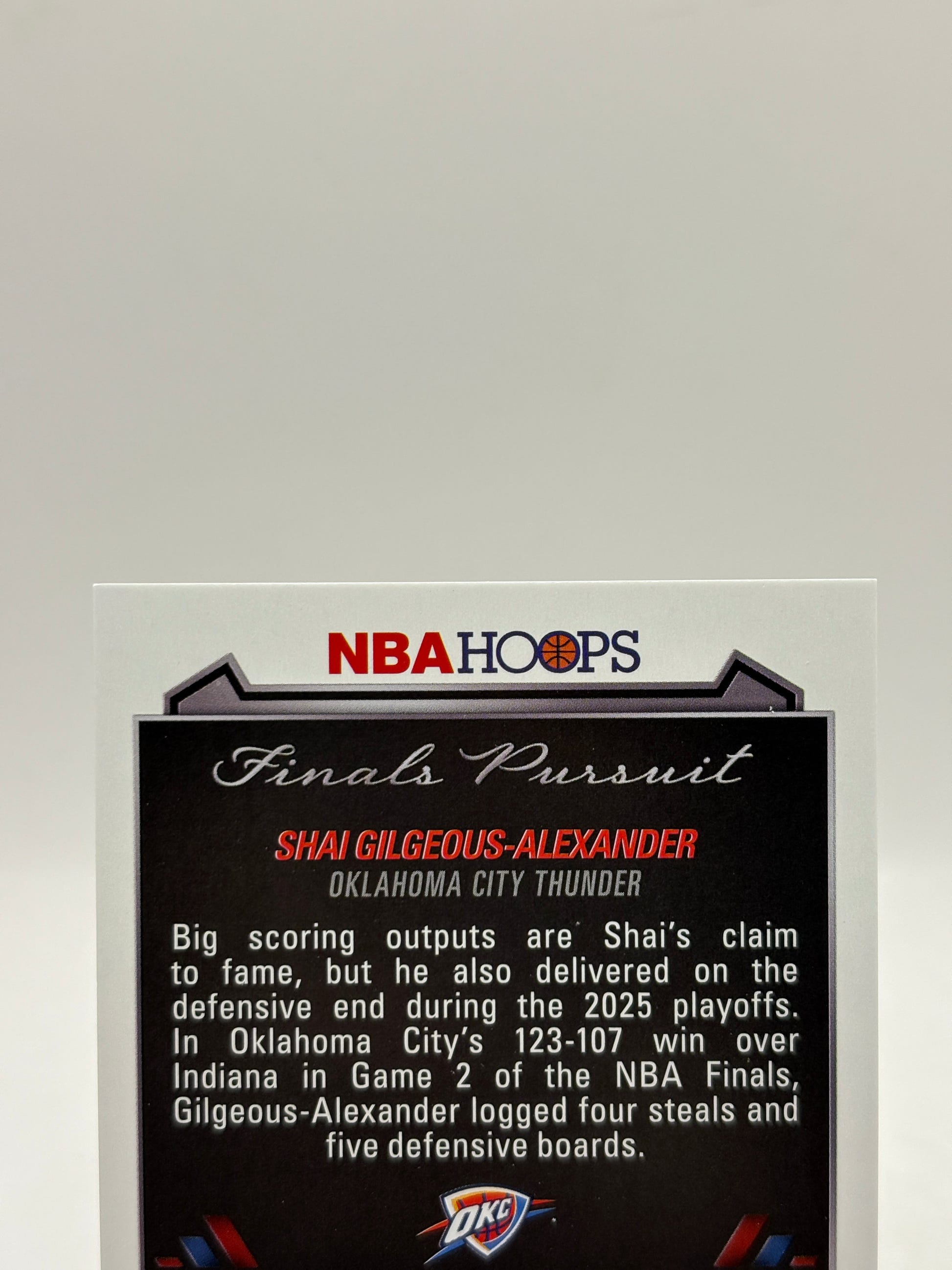 2025-26 Topps Hoops Finals Pursuit Shai Gilgeous-Alexander #FP-86 SP FRENLY BRICKS - Open 7 Days image 3
