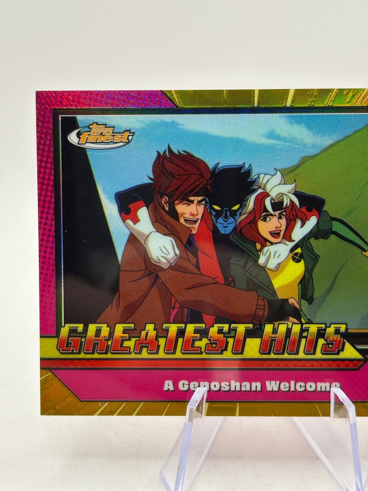 2025 Topps Finest X-Men '97 Greatest Hits Gold #GH7 A Genoshan Welcome /50 FRENLY BRICKS - Open 7 Days