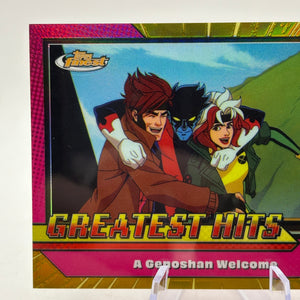 2025 Topps Finest X-Men '97 Greatest Hits Gold #GH7 A Genoshan Welcome /50 FRENLY BRICKS - Open 7 Days