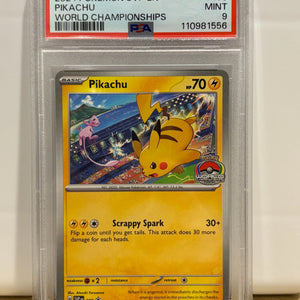 2024 Pokemon World Championships Promo Pikachu SVP190 PSA 9 (4) FRENLY BRICKS - Open 7 Days