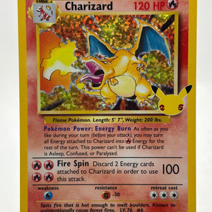 Pokemon TCG Celebrations - Charizard 4/102 Rare Holo 25th Anniversary NM FRENLY BRICKS - Open 7 Days