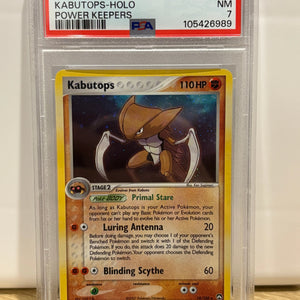 2007 Pokemon EX Power Keepers Kabutops 10/108 Holo PSA 7 FRENLY BRICKS - Open 7 Days