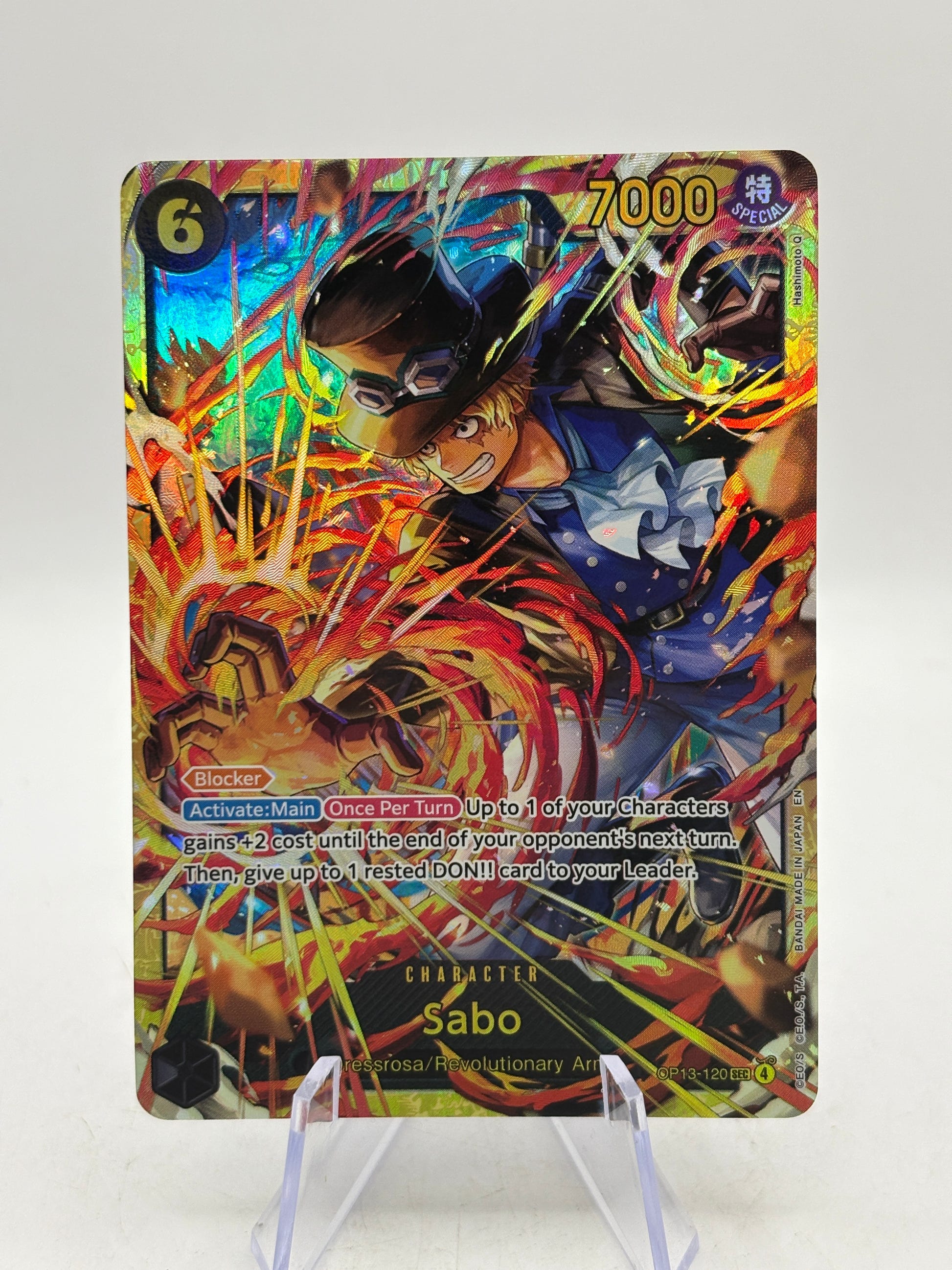 One Piece TCG - OP13 Sabo OP13-120 SEC Nm image 1