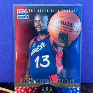 Shaquille ONeal Center USA Basketball Upper Deck 1996 Card 20 Sports Memorabilia (1) FRENLY BRICKS - Open 7 Days
