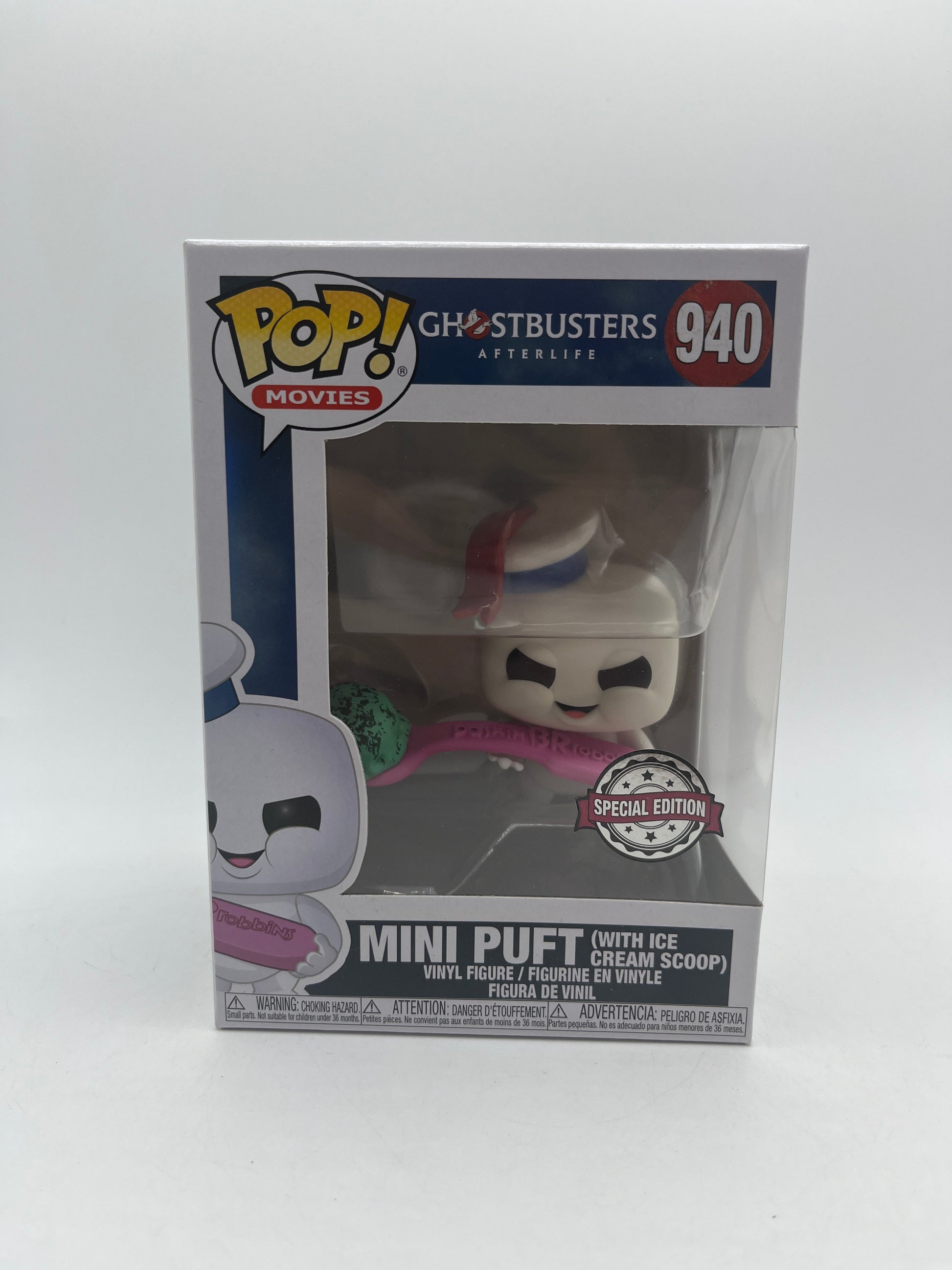 Funko POP! Movies Ghostbusters Afterlife Mini Puft (With Ice Cream Scoop) #940 FRENLY BRICKS - Open 7 Days