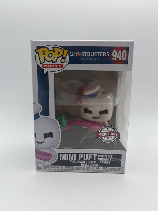 Funko POP! Movies Ghostbusters Afterlife Mini Puft (With Ice Cream Scoop) #940 FRENLY BRICKS - Open 7 Days