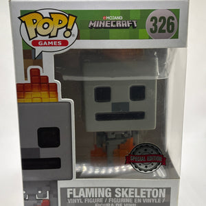 Funko POP! Games Minecraft #326 Flaming Skeleton Special Edition FRENLY BRICKS - Open 7 Days
