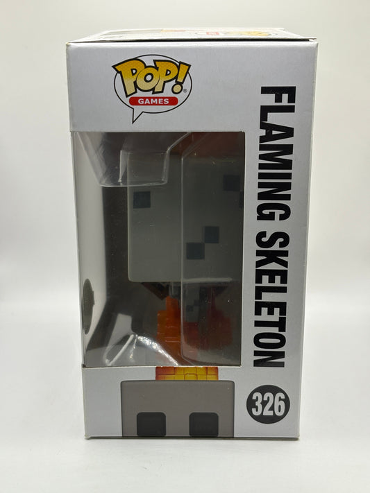 Funko POP! Games Minecraft #326 Flaming Skeleton Special Edition FRENLY BRICKS - Open 7 Days