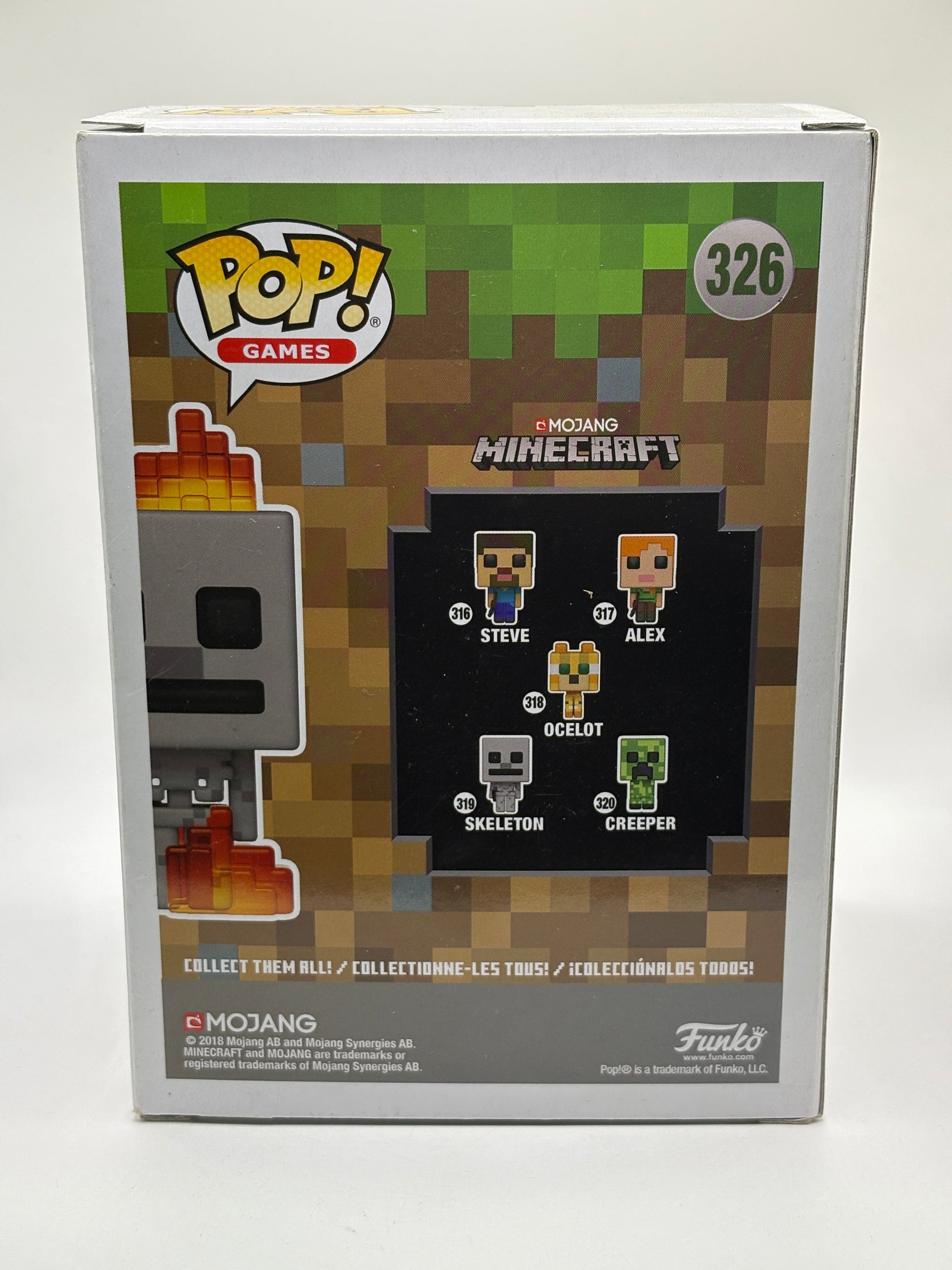 Funko POP! Games Minecraft #326 Flaming Skeleton Special Edition FRENLY BRICKS - Open 7 Days