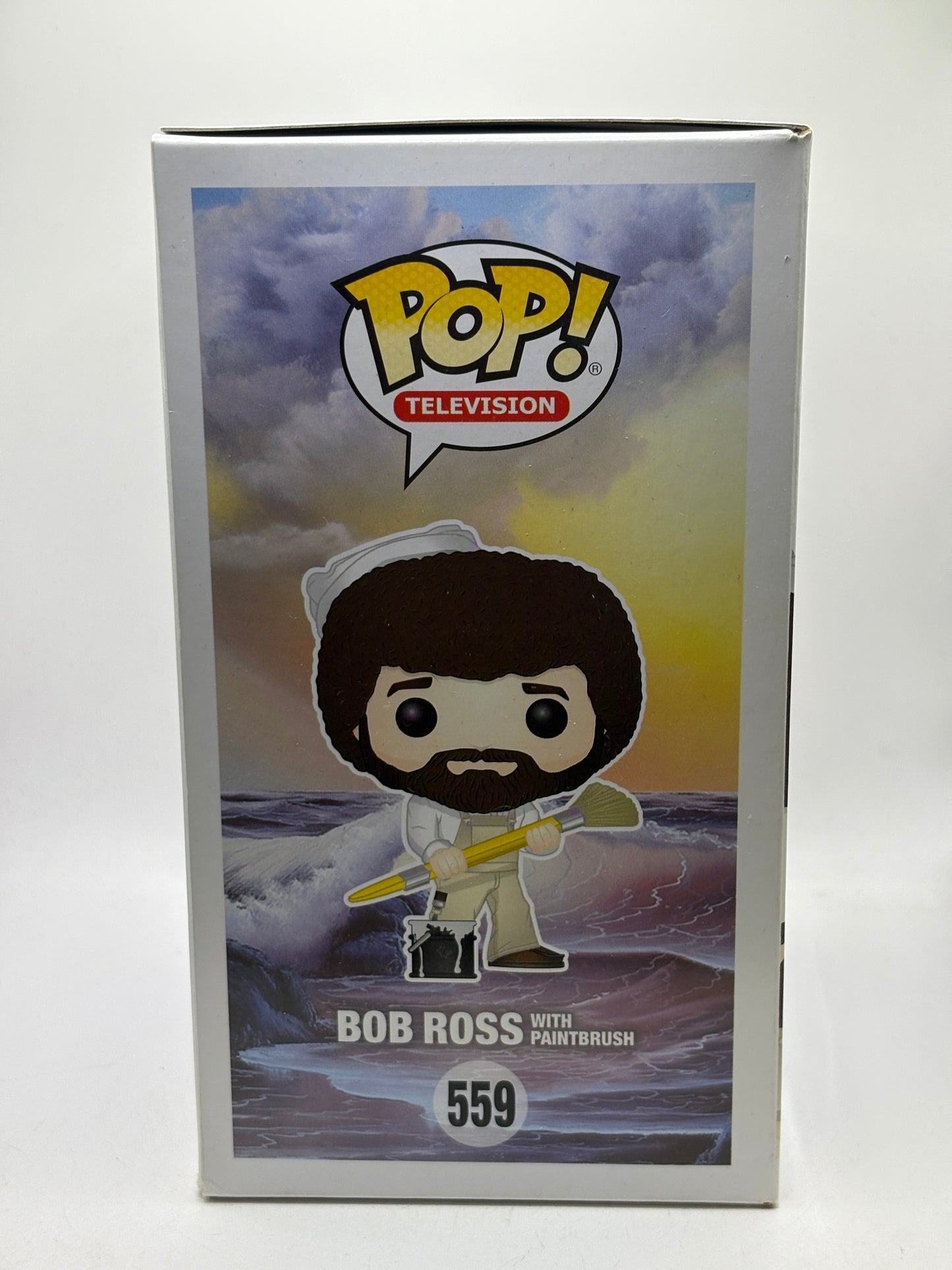 Funko POP! Television Bob Ross #559 Bob Ross with Paintbrush Vinyl Figure