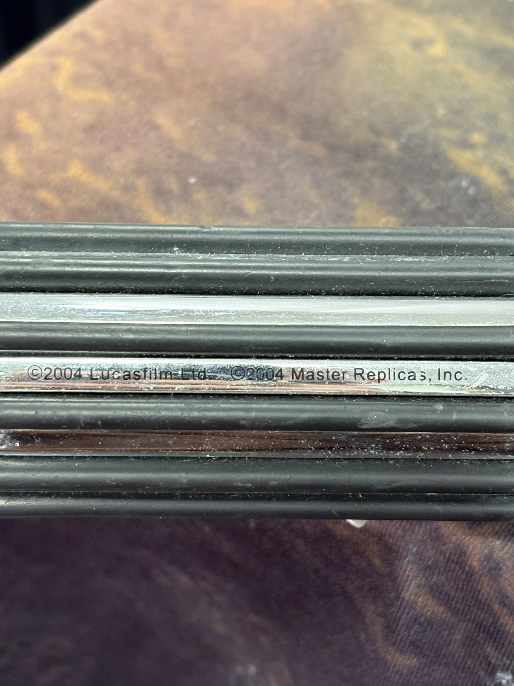 2004 Lucasfilm Master Replicas Mace Windu Light Saber (tested & working) FRENLY BRICKS - Open 7 Days